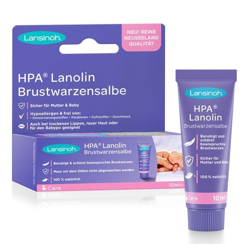 Lansinoh HPA Lanolínový krém na bradavky, 100% prírodný - upokojuje a chráni boľavé bradavky -