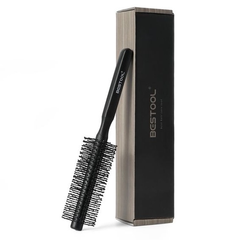 BESTOOL malá guľatá kefa na krátke vlasy, guľatá kefa Quiff Roller na fénovanie, ideálna pre