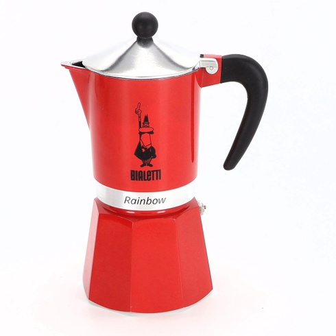 Moka kanvica Bialetti 4963 Rainbow červená