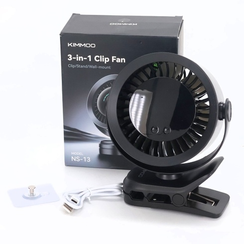 KIMMOO Ventilátor Kimmoo Clip Dobíjacie, Mini