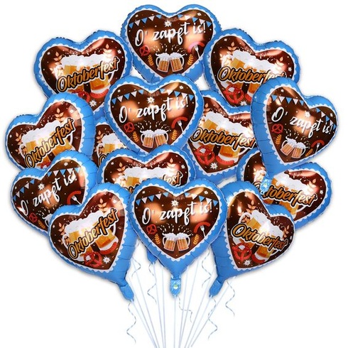 Dekoračné balóniky Oktoberfest, súprava 25 ks balónikov O' Zapft is! fóliových balónikov
