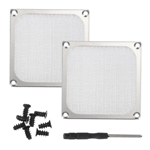 PATIKIL 92mm kryty ventilátorů s prachovým filtrem, 2 kusy, ultrajemná hliníková síťovina, ochrana