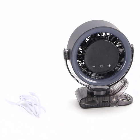 Ventilátor KIMMOO s klipom a LED displejom