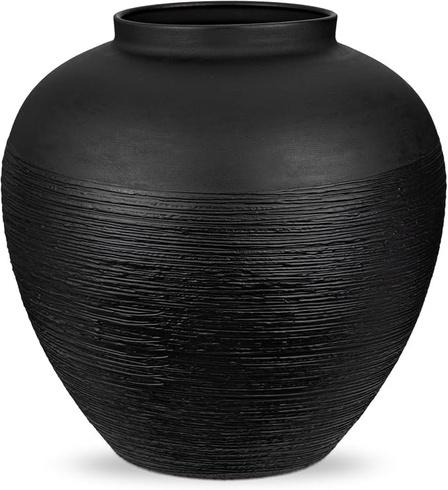 Váza Briful kovová černá 29 cm
