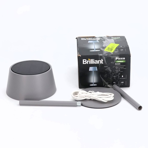 Venkovní stolní LED lampa Lightbox | Ø 13 cm | Bezdrátová venkovní lampa se solární energií |