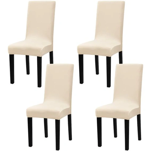 Sada 4 potahů na židle, pružné, snímatelné, pratelné s gumičkou, pro hotely, bankety, restaurace,