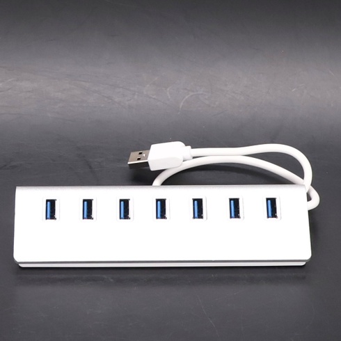 Herfair USB 3.0 Hub se 4 porty pro vysokorychlostní přenos dat, USB Hub 4 USB datové porty, USB Hub