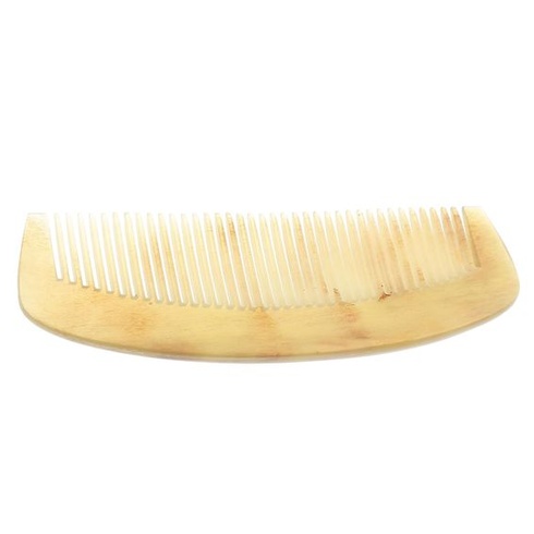 Rohový hrebeň z prírodnej rohoviny, antistatický, šírka 10 cm, svetlo žltý, veľkosť 1 (viď obrázok)