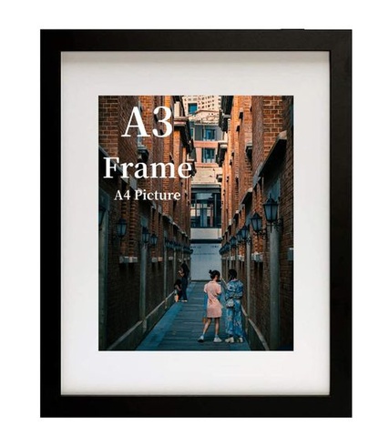 Fotorámik MEGAROOM A3 čierny (29,7x42cm) – Nerozbitné plexisklo a vysoko kvalitné MDF so vzhľadom