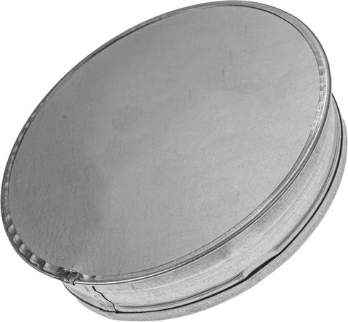 Kryt vetracieho potrubia z okrúhleho pozinkovaného oceľového plechu 125 mm - Kryt potrubia - Veko/kryt
