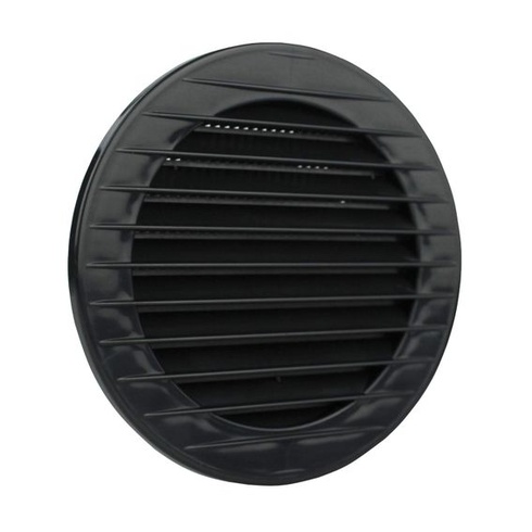 Kulatá větrací mřížka s moskytiérou, antracitová, Ø 110 mm