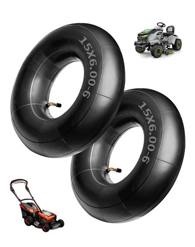 LAOYE 2x duša 15x6.00-6 s uhlovým ventilom TR-87 duša pre záhradný traktor 6.00-6 náhradná duša
