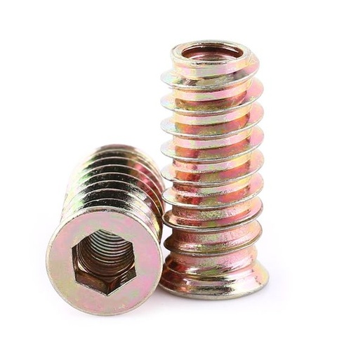 20 kusov závitových matíc M6x25mm, závitové vložky M6/M8/M10 do dreva, závitové objímky, závitové