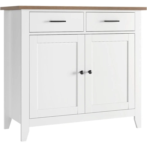 Kuchynská úložná skrinka HOS-PB-443, 91 x 82 x 40 cm, biela - N