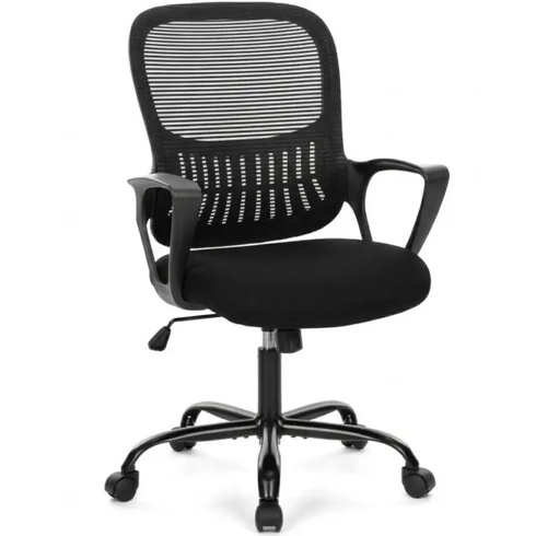Ergonomická kancelárska stolička C-3718-BK, sieťovina, 51 x 47 x 105,5 cm, čierna - N