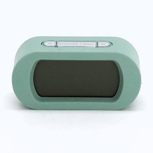 Karlsson KA5753GR Digitální LCD podsvícený budík Gumový ABS pogumovaný zelený V7 x 5 x 14 cm