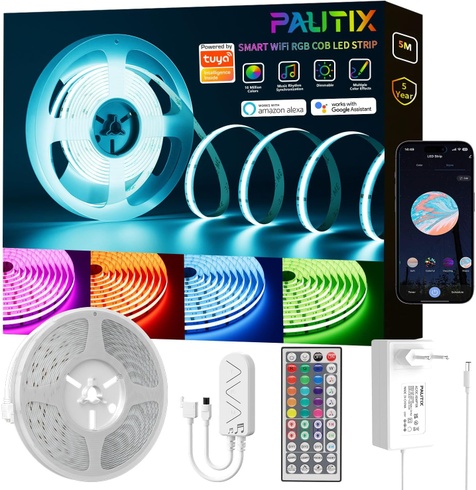 LED pásik PAUTIX 5m RGB Plastový