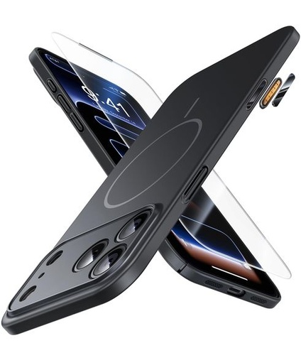 Ultratenký kryt JUESHITUO pre iPhone 17 Pro s ochranou kamery pre MagSafe [Tlačidlo pre ovládanie