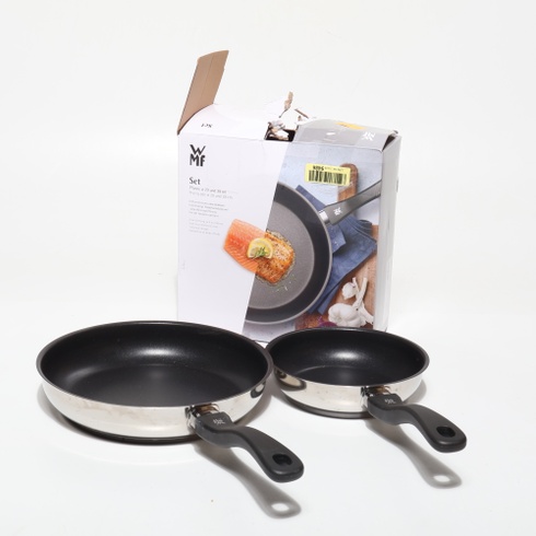 WMF Devil 2dílná sada pánví, 28 cm + 20 cm pánev, vhodná pro indukci, povlak z nerezové oceli