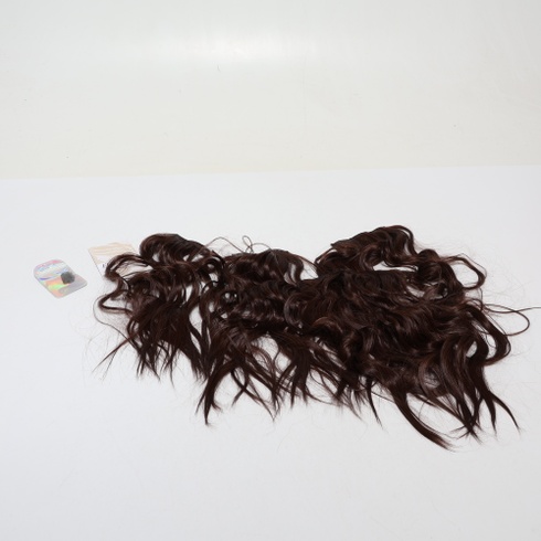 FESHFEN Clip in Extensions, 4ks 50 cm Celohlavové prodlužování vlasů se sponkami Syntetické