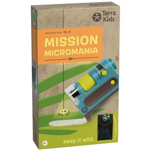 Dětský kapesní mikroskop HABA Terra – Mini mikroskop pro děti se zoomem a dvojitým osvětlením,
