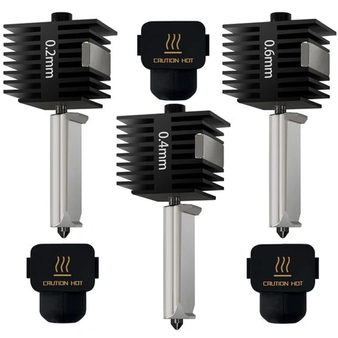 3 kusy sád hotendov 0,2/0,4/0,6 mm A1/A1 Mini/A2L s tryskami z kalenej ocele