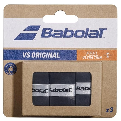 Babolat, 3 kusy tenisových omotávok na rakety VS Original, vysoko savé, univerzálna veľkosť, tenký