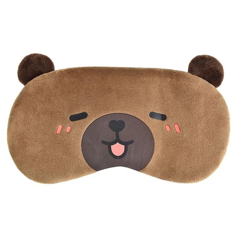 Spacia maska ​​Capybara, nová plyšová spacia maska ​​na cesty, zdriemnutie, očná maska, kryt očí, nočná
