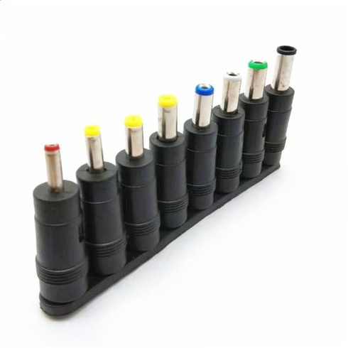 Adaptér WANGCL 8 v 1 s válcovou zástrčkou, 5,5 x 2,1 mm, univerzální DC válcový konektor, sada DC