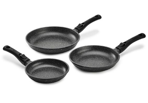 Pradel Excellence - PCUI001032 - Sada 3 prémiových litých hliníkových pánví Ø20, 24, 28 cm -