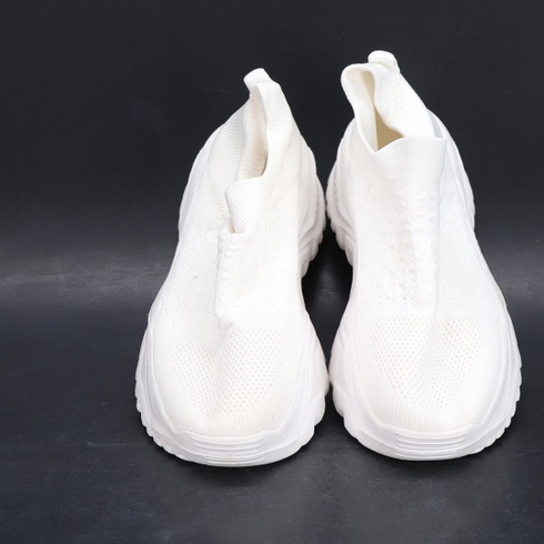 Biele sneakersy na silnej platforme veľ. 40 EU