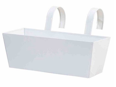 Štvorcový kvetináč 722628, biely, 39x16, 5x14, 5 cm, set 5 ks - N