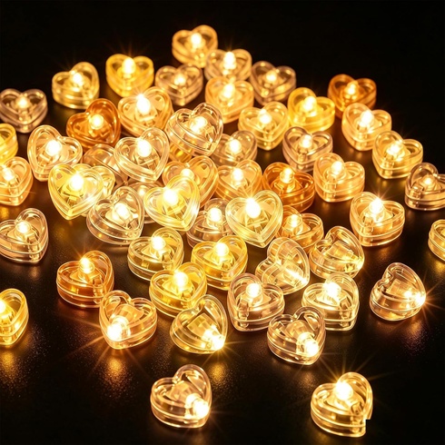 Světelný řetěz HUIKUANGEU 120ks mini LED srdíčka