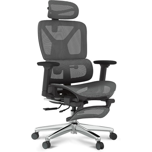Ergonomická kancelárska stolička C7DG-Lite-Pro-V2, tmavo šedá - N