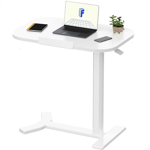Odkladací stolík H5W-6040-EU, s naklápacou doskou, biely - N