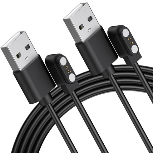 Nabíjací kábel Tobfit pre chytré hodinky (balenie 2 ks), magnetický, 2pinový, univerzálny nabíjací
