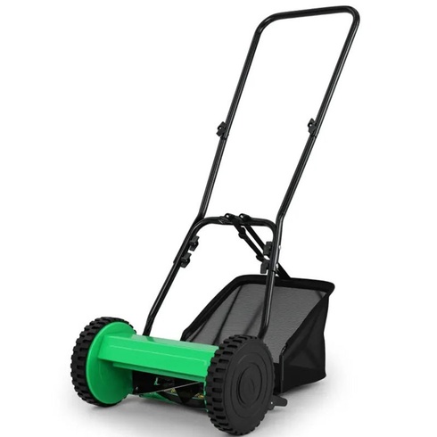 Ručná vretenová kosačka na trávu GT4311GN, šírka kosenia 30 cm, zberný kôš s objemom 18,5 l, zelená -
