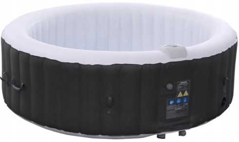 Nafukovací hydromasážní vířivka o objemu 1000 l, pro 6 osob, 2400 W, Ø 208 cm, černá - N