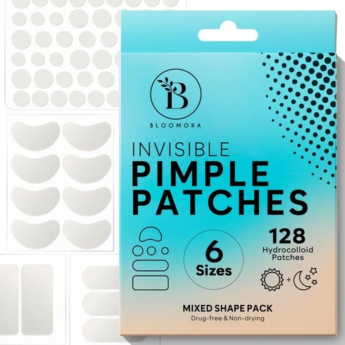 Náplasti na pupínky se směsí hydrokoloidů v 6 velikostech 128 kusů 128 náplastí