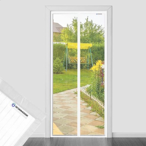 Sieť proti hmyzu na dvere 100x260cm, design4door sieť proti hmyzu na balkónové dvere biela, bez