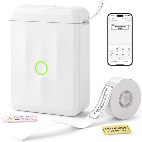NIIMBOT D110 Upgrade tlačiareň štítkov, mini Bluetooth tlačiareň štítkov, samolepiaca tlačiareň štítkov,