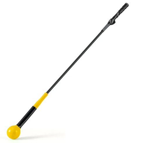 Golfová tréningová pomôcka so záťažovou hlavou SP38642YE, 100 cm, žltá - N