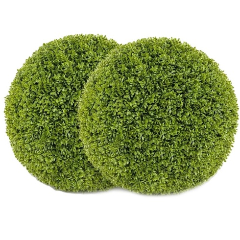 Súprava 2 umelých dekoratívnych gulí HZ10290-S, Ø 39 cm, zelená - N
