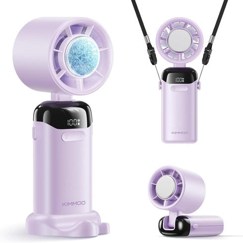 Ručný ventilátor KIMMOO N16 fialový