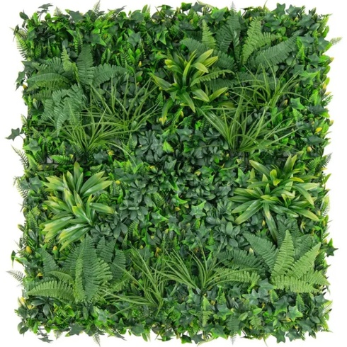 Umelý živý plot HZ10250, 4 panely, 50 x 50 cm, zelený - N