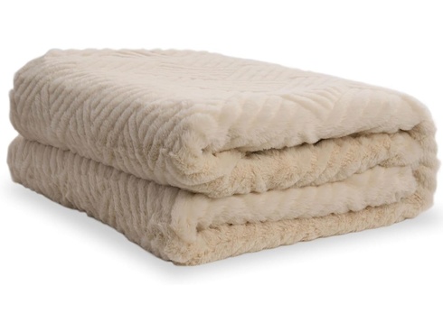 Obojstranná deka BP2W-1515, 150 x 150 cm, béžová - A