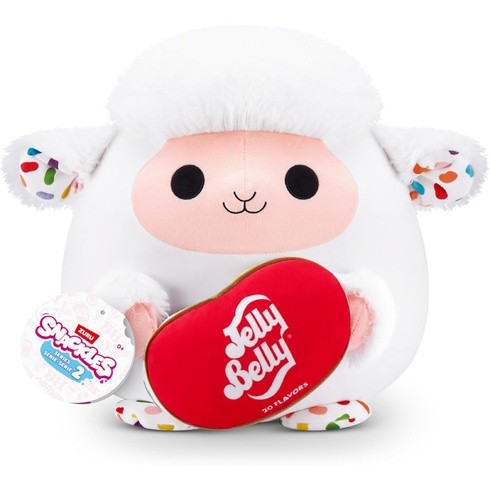 Plyšová hračka Snackles séria 2, Lamb & Jelly Belly, 40 cm, biela - N