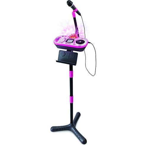 Detské karaoke Kidi SuperStar Rose, výška 135 cm, ružové - N