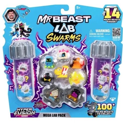 Súprava figúrok MrBeast Lab Mega Lab Hyper Fusion, 14 ks, viacfarebná - N