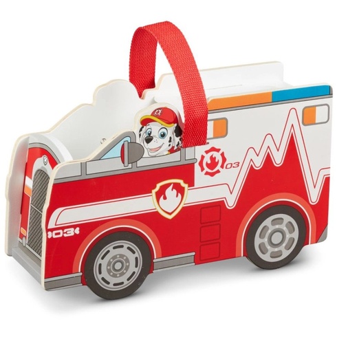 Drevené záchranárske vozidlo PAW PATROL, 30 x 18,8 x 10,5 cm, viacfarebná - N